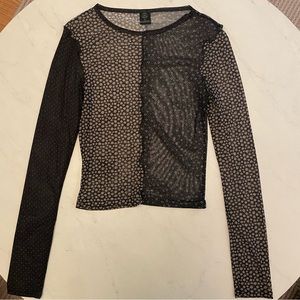 UO sheer mesh top